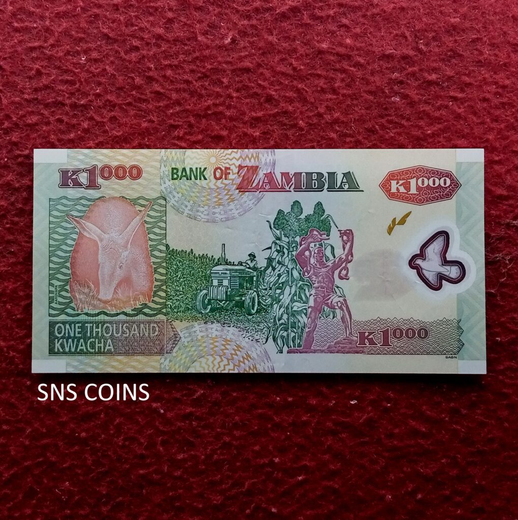 Zambia 1000 Kwacha 2008 Polymer Banknote BidCurios