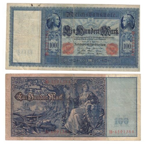 GERMANY 100 MARK 1910 NOTE BidCurios