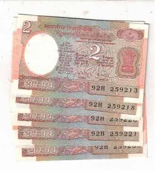 19 NOTE 2 RS SATELIGHT UNC SAME BUNDEL SIGN R N MALHOTRA RARE BidCurios