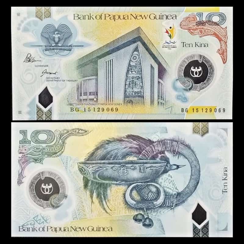 Papua New Guinea Kina Polymer Currency Commemorative Issue