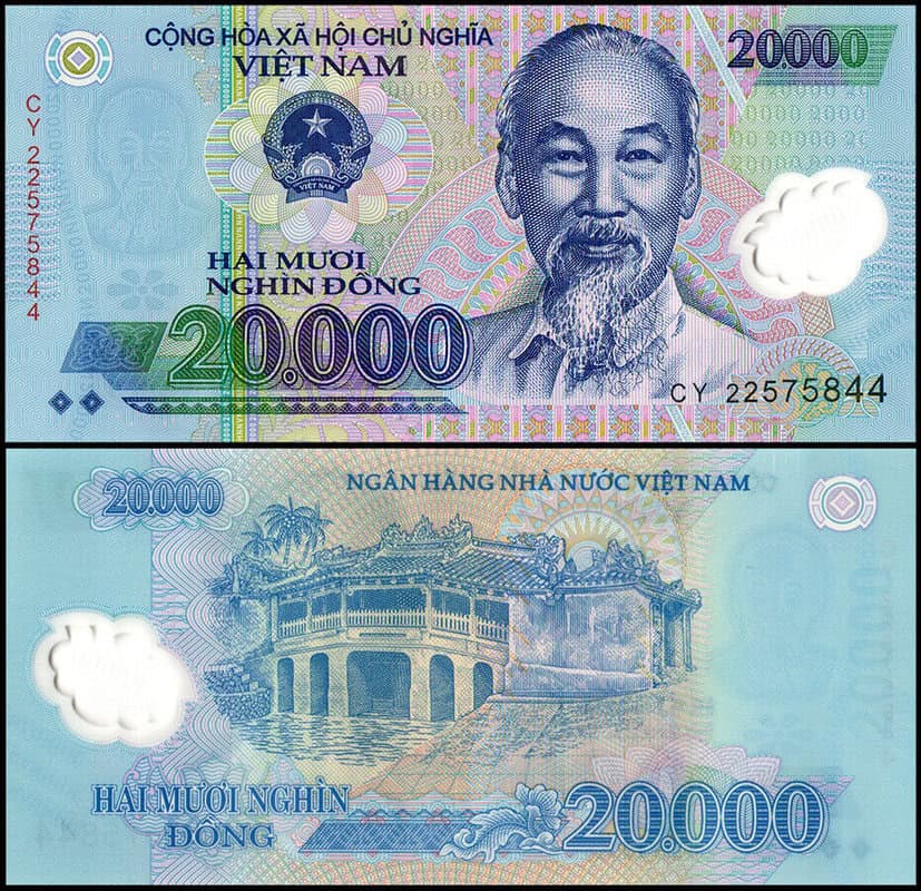 VIETNAM 20000 DONG POLYMER ISSUE UNC BidCurios